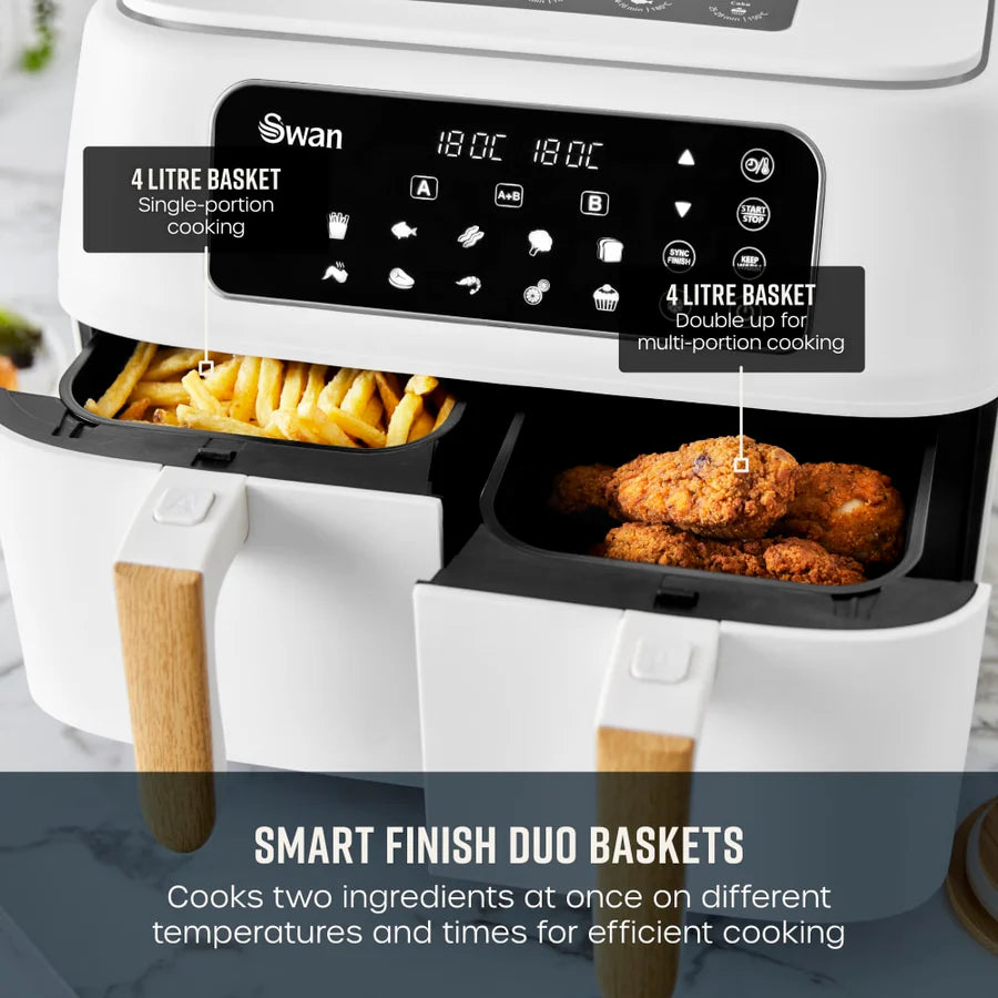 Swan Nordi Dual 8L 13-in-1 Air Fryer | SD10410